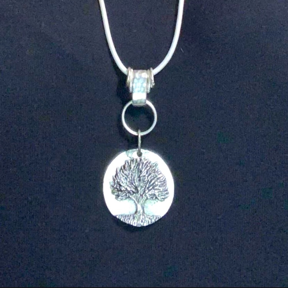 :) Tree necklace handmade by me! Please help support!